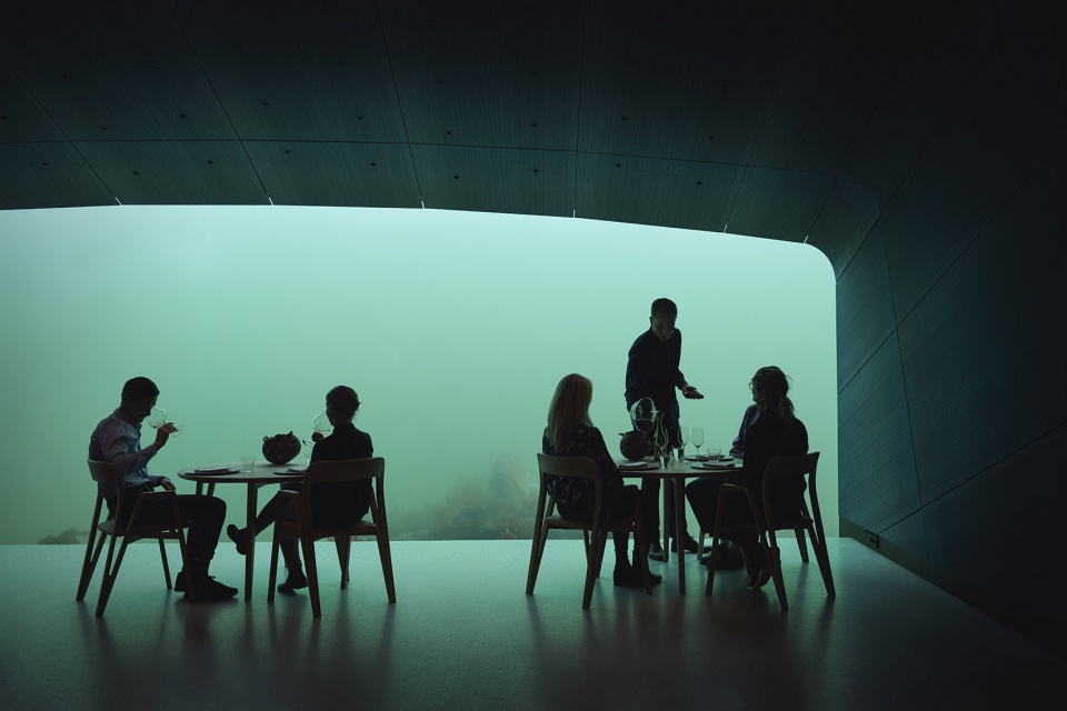 snohetta completes under europes first underwater restaurant
