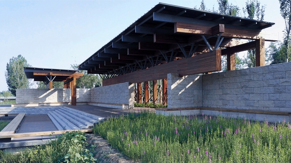Beam Pavilion yzscape