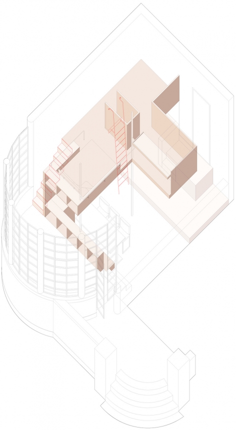 U shape room Atelier taoc