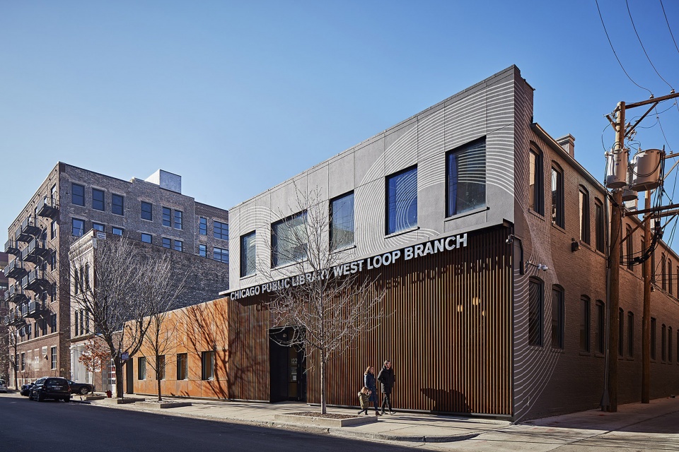 chicago public library west loop branch by som