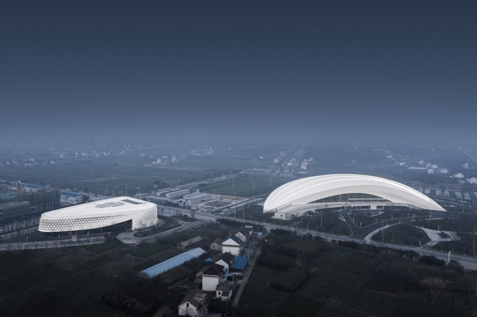 rudong sports center china by tjad