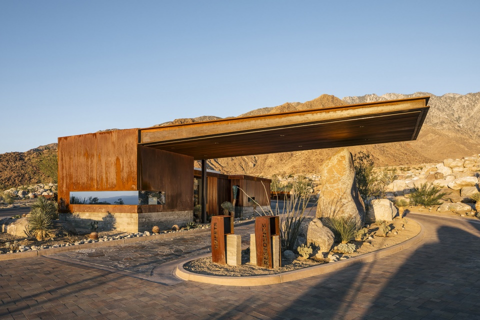 desert palisades guardhouse by studio ard architects