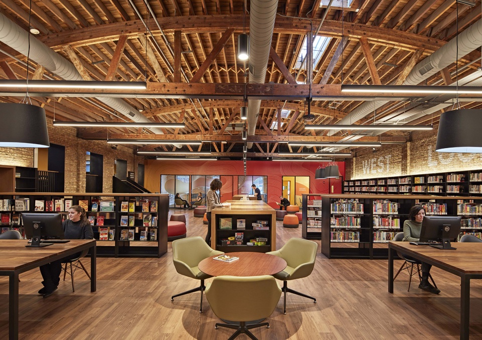 chicago public library west loop branch by som