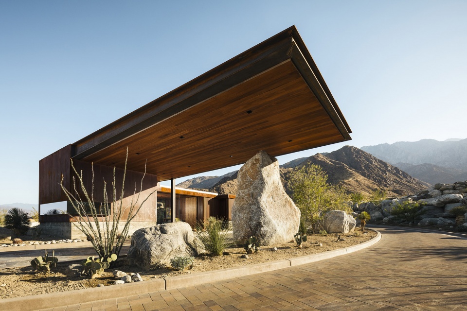 desert palisades guardhouse by studio ard architects