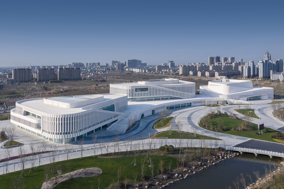 rudong cultural center china by tjad