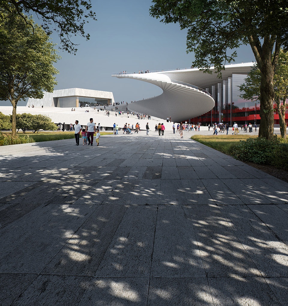 snohetta commissioned to design the shanghai grand opera house