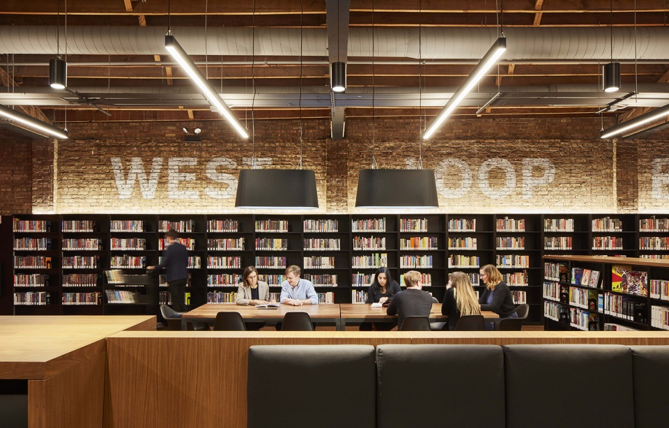 chicago public library west loop branch by som