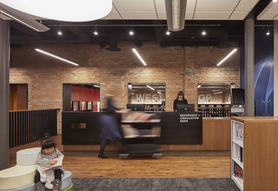 chicago public library west loop branch by som