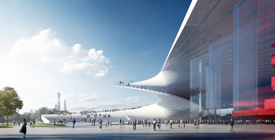 snohetta commissioned to design the shanghai grand opera house