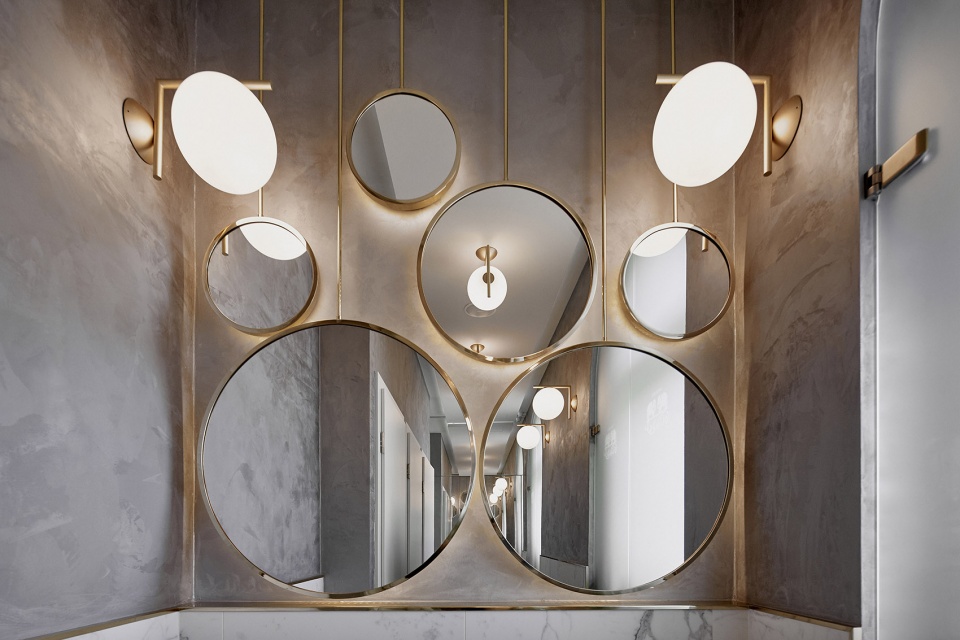 gundel restaurant washroom by lab5 architects