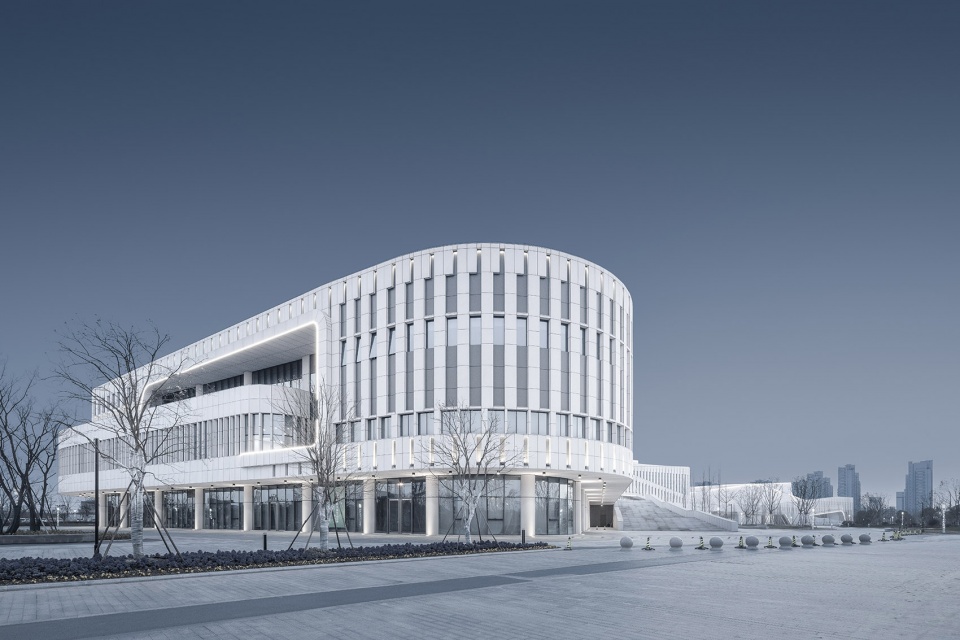 rudong cultural center china by tjad
