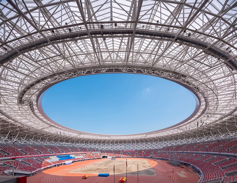 xianyang olympic sports center stadium china by ptw architects ccdi shenzheng co ltd
