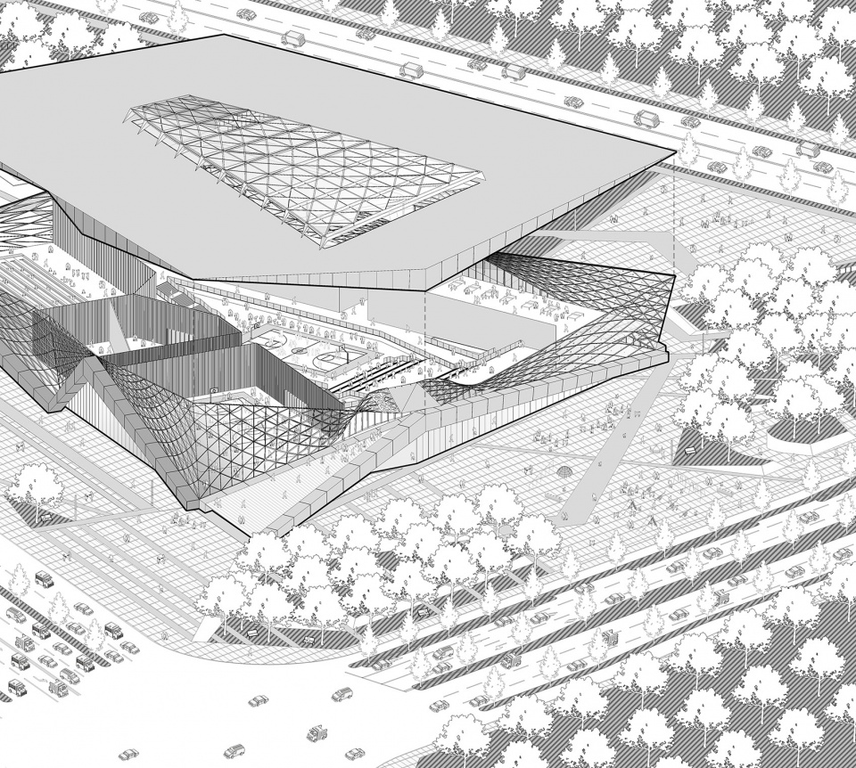 yangzhou southern sports park china by pt architecture design