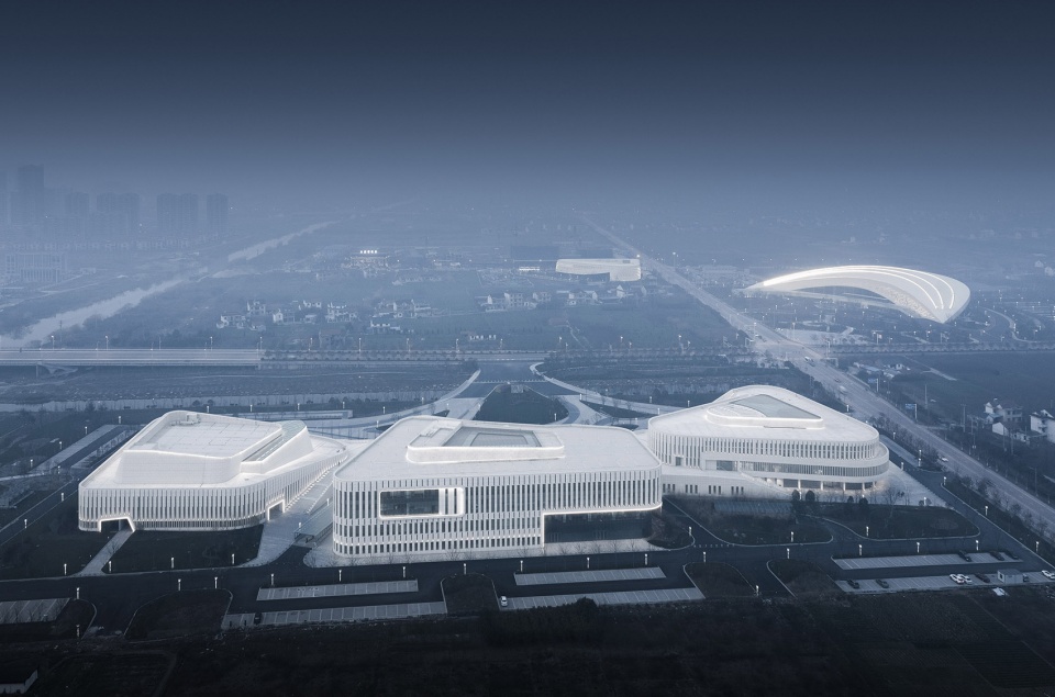 rudong cultural center china by tjad