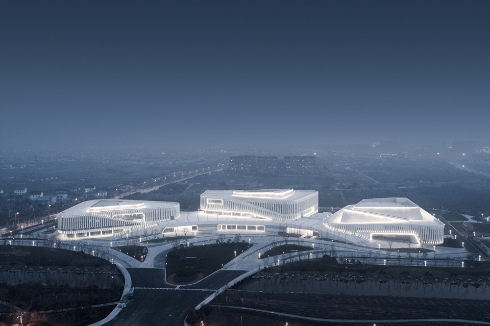 rudong cultural center china by tjad