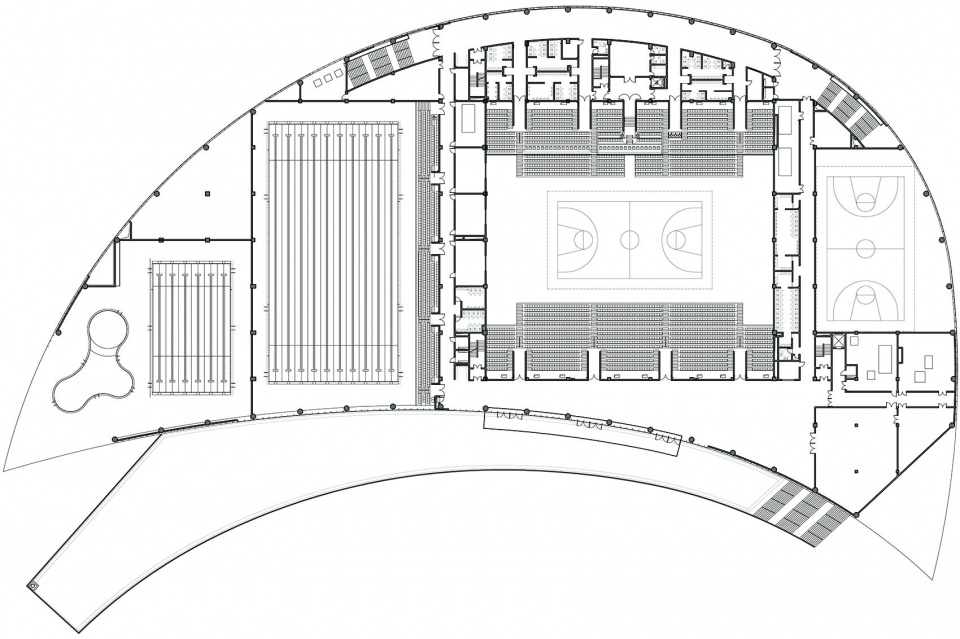 rudong sports center china by tjad