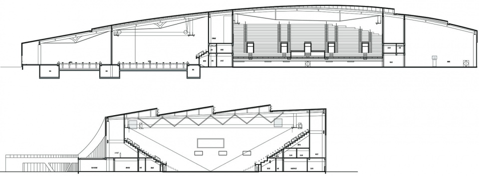 rudong sports center china by tjad