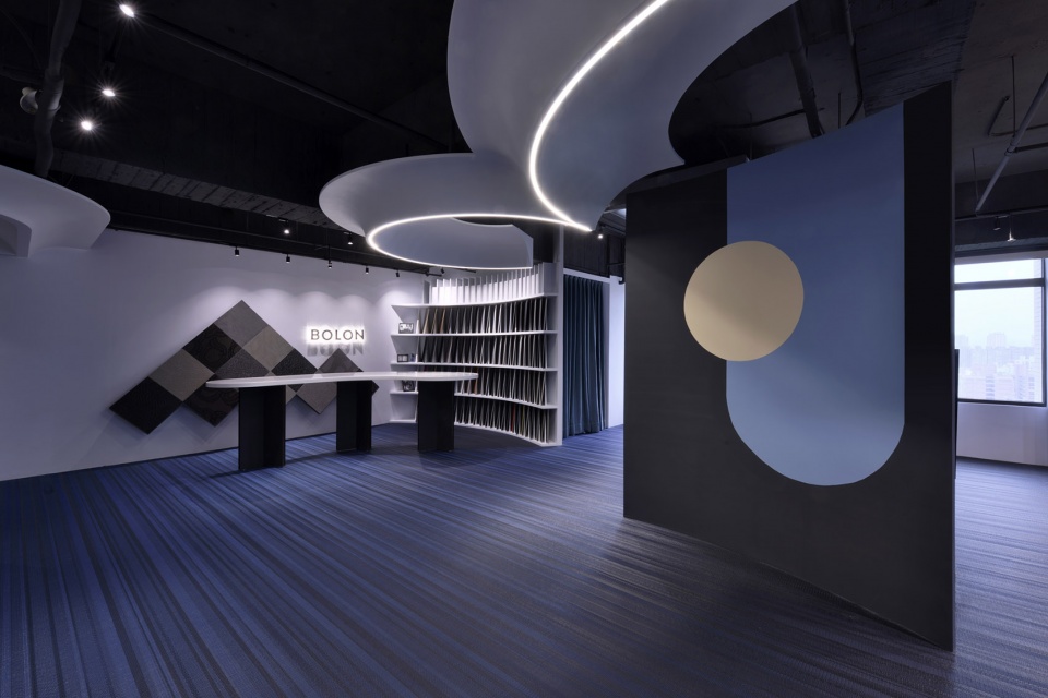 bolon taichung showroom in taiwan china by nonetoten design lab