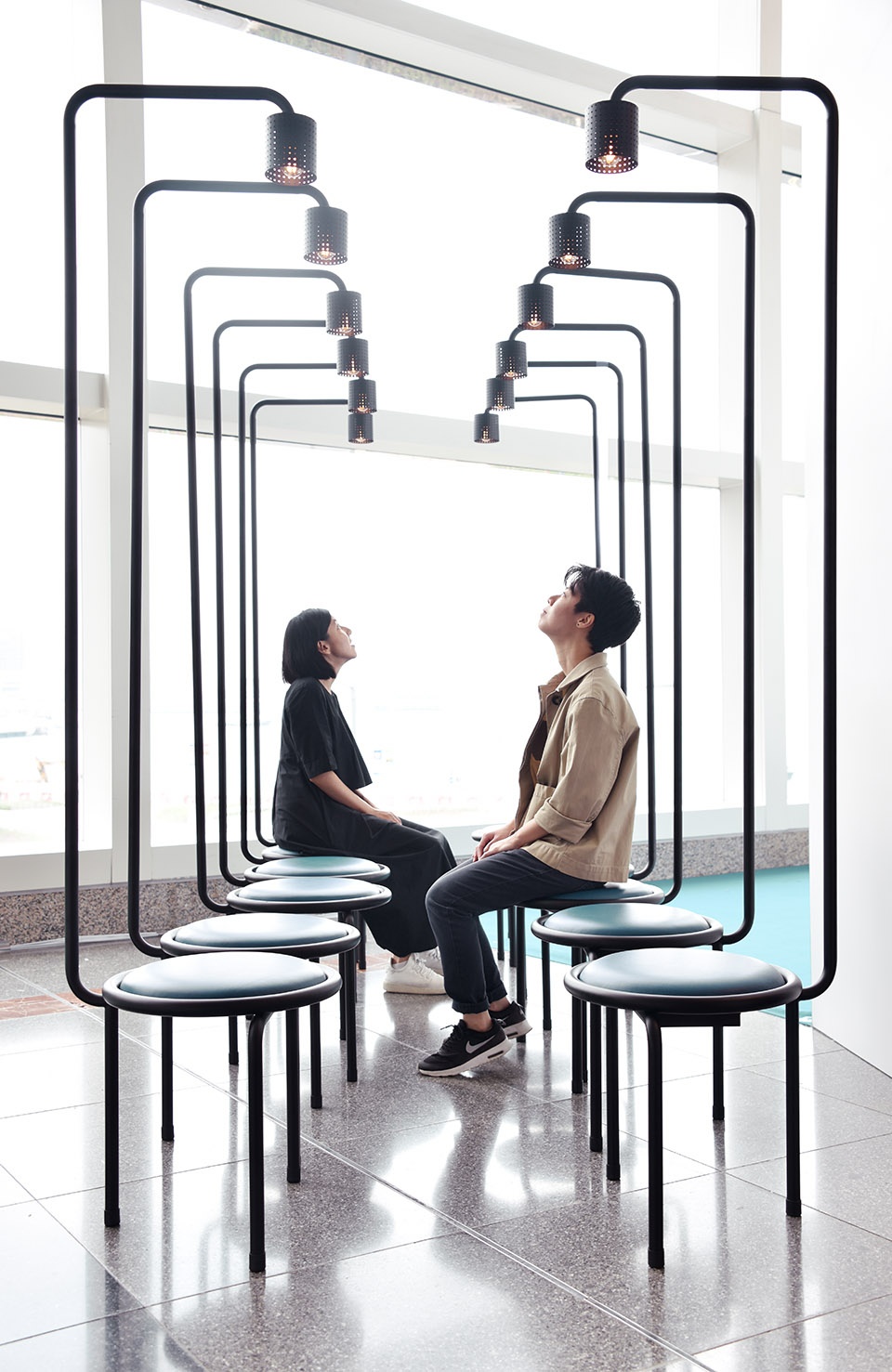 booth design for the m museum at art basel hong kong by new office works