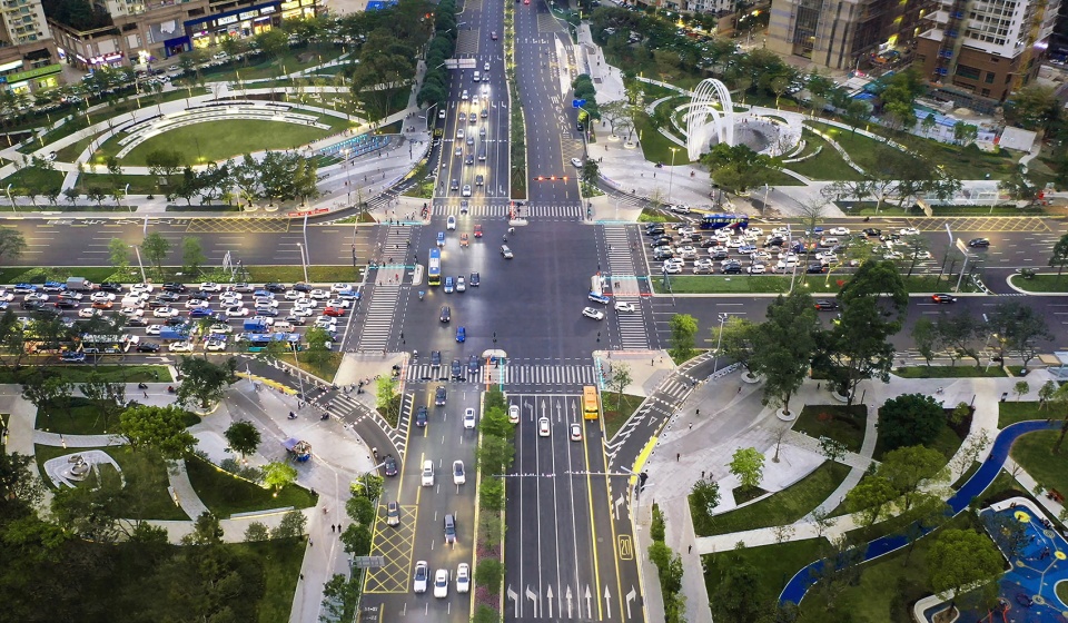 four square park china by elandscript studio