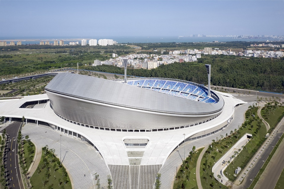 wuyuanhe stadium haikou china by gmp