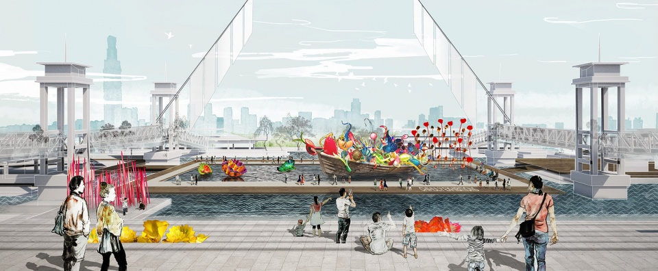 wuhan yangtze riverfront park in china by sasaki