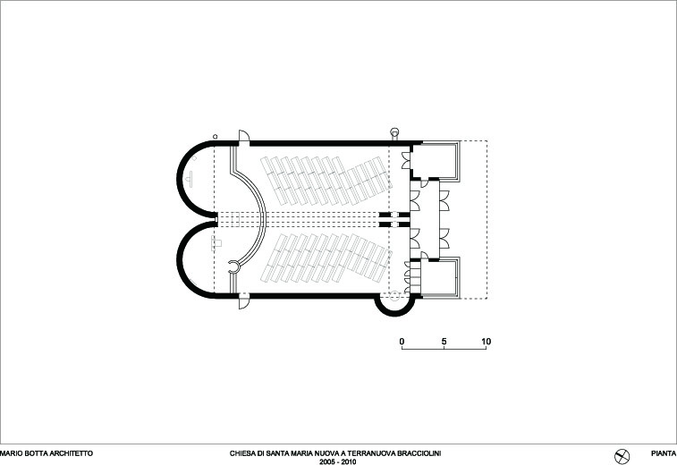 church of santa maria nuova by mario botta architetti