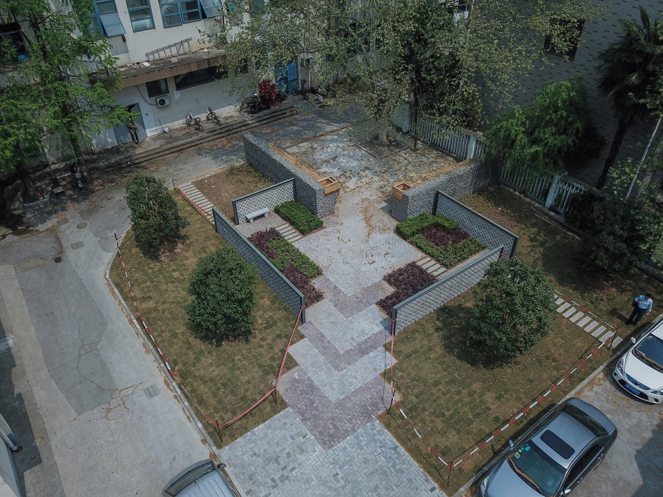 four squares landscape micro update of siping road campus of tongji university china by tjad