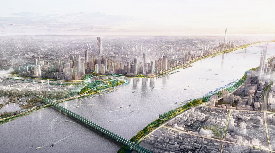 wuhan yangtze riverfront park in china by sasaki