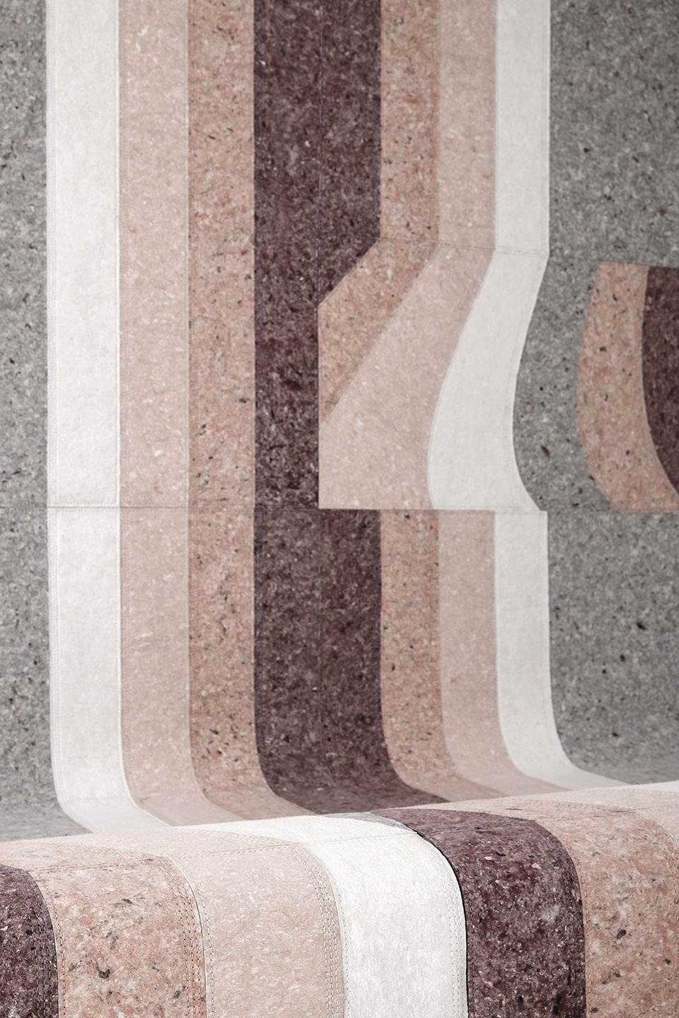 sustainable felt nuances by patricia urquiola for gan