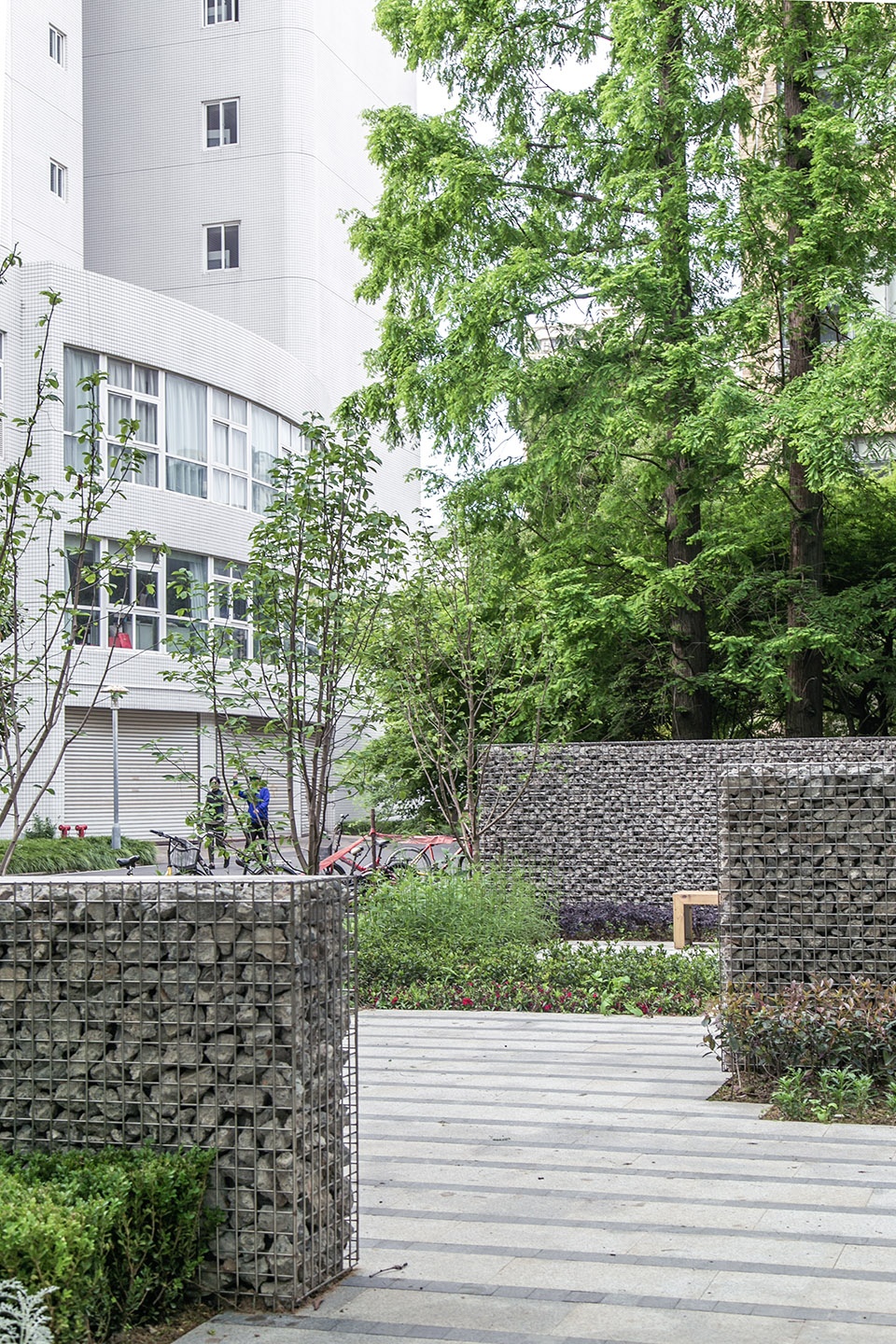 four squares landscape micro update of siping road campus of tongji university china by tjad