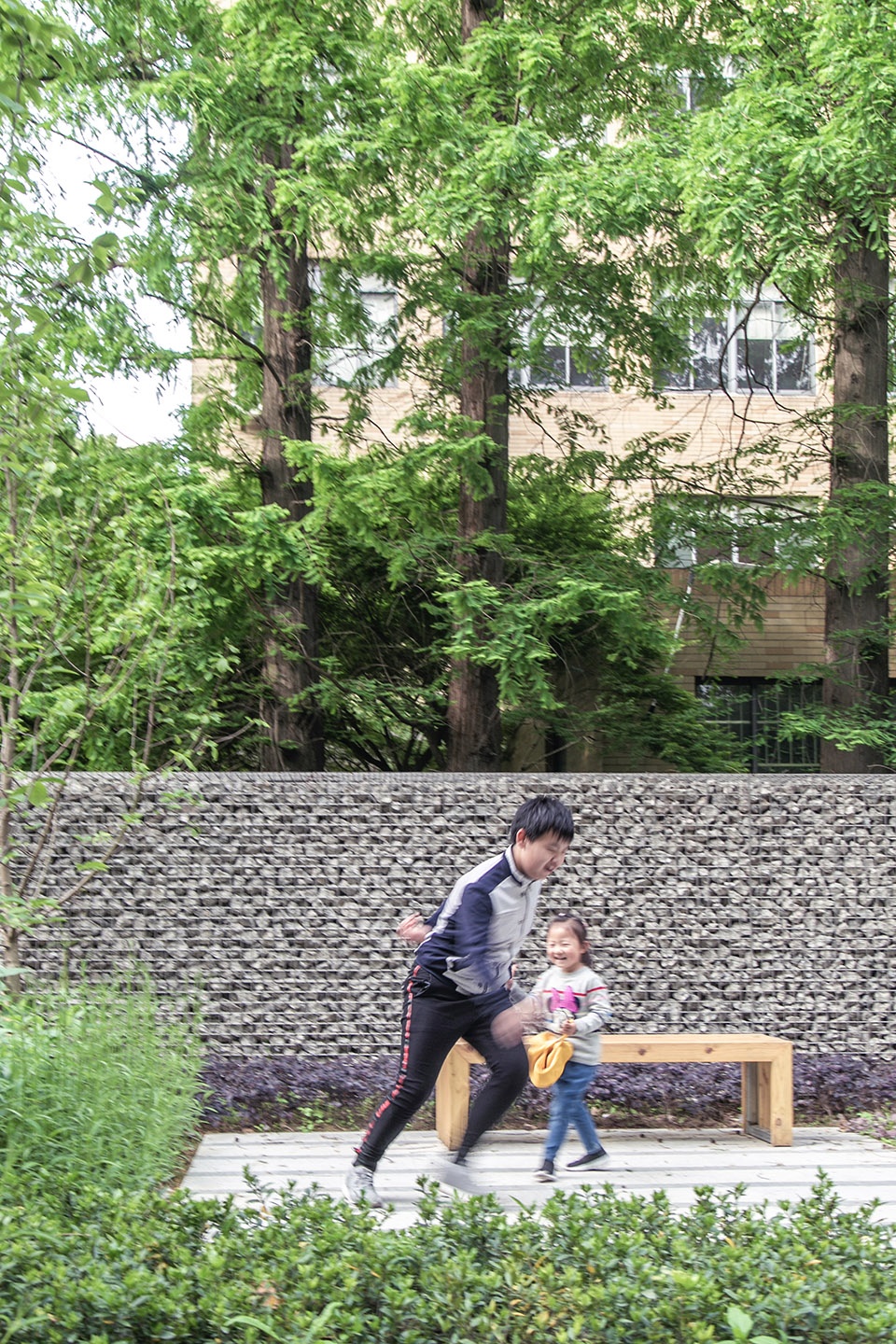 four squares landscape micro update of siping road campus of tongji university china by tjad