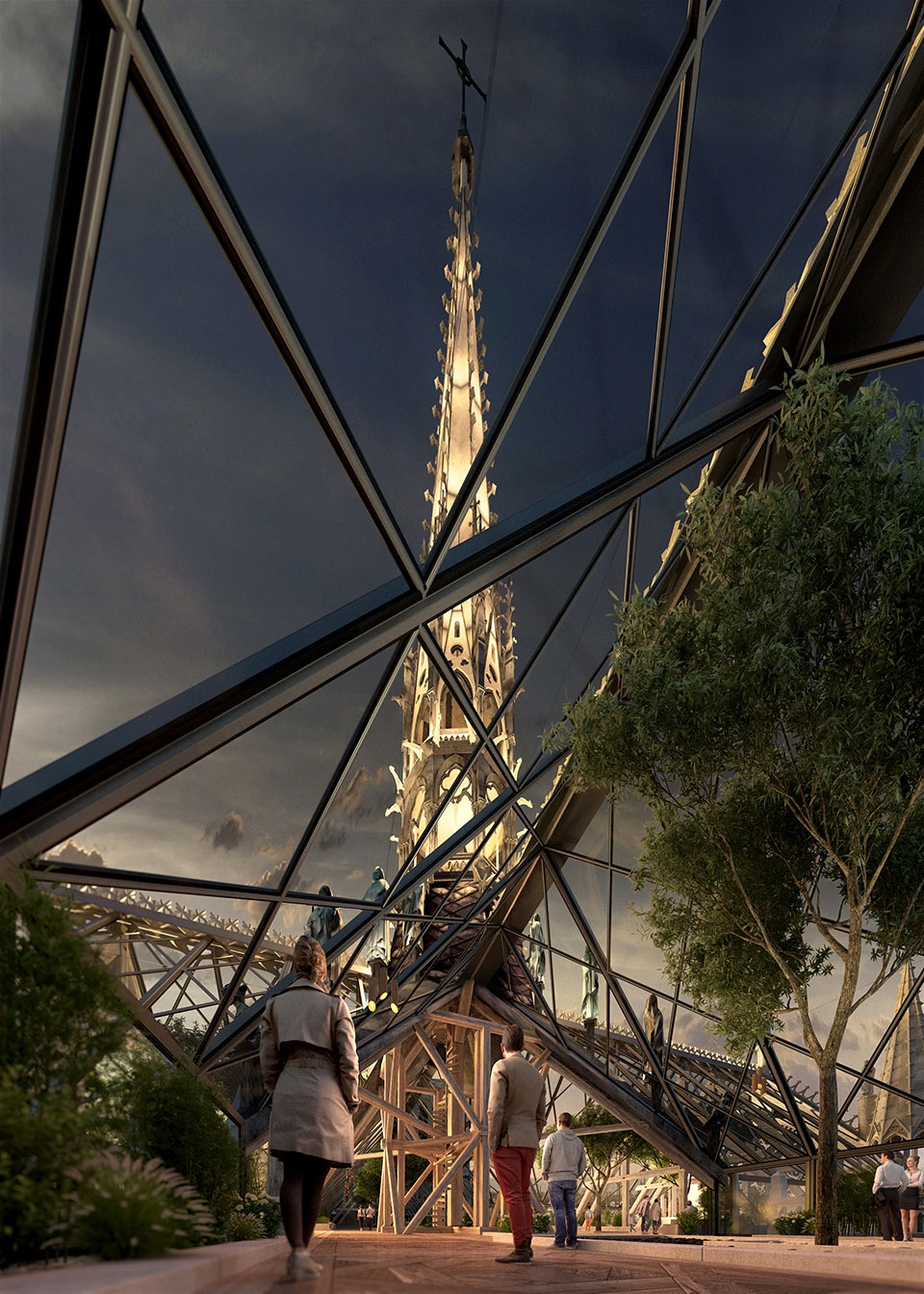 notre dame rebuild concept by miysis