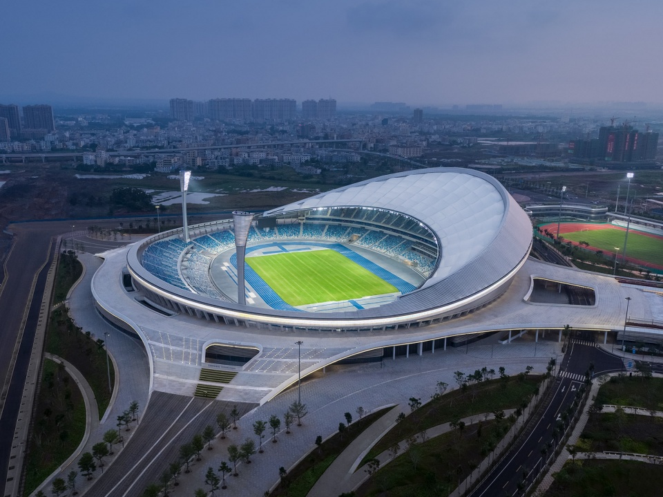 wuyuanhe stadium haikou china by gmp