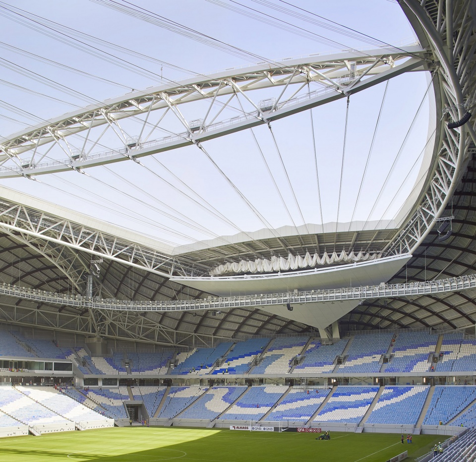 al janoub stadium in al wakrah by zaha hadid architects