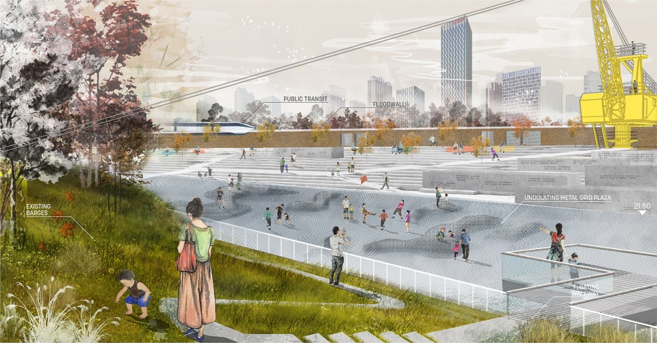 wuhan yangtze riverfront park in china by sasaki
