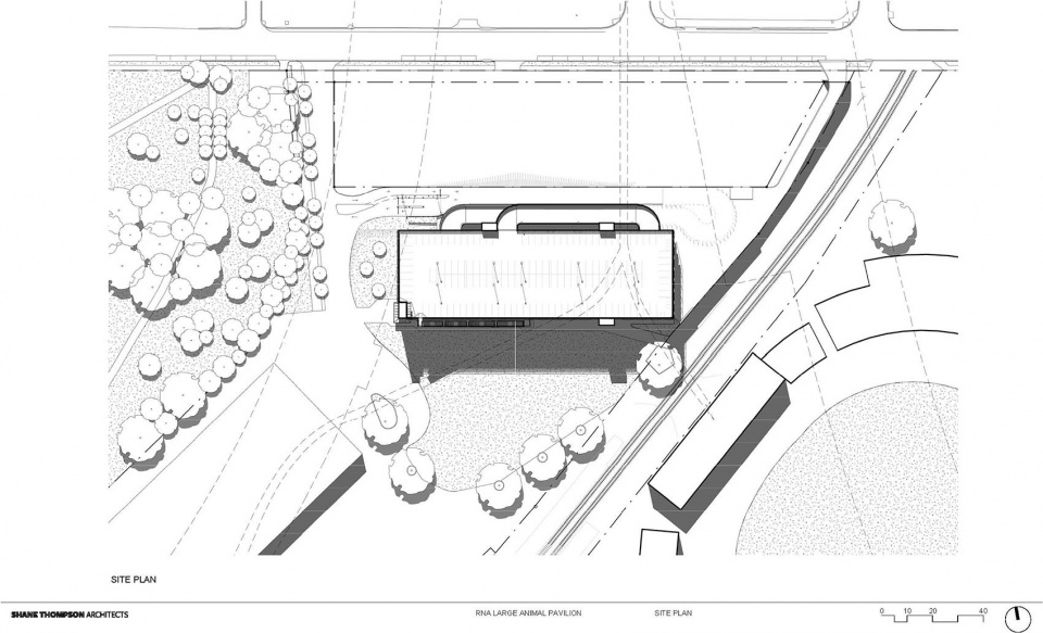 rna large animal pavilion by shane thompson architects