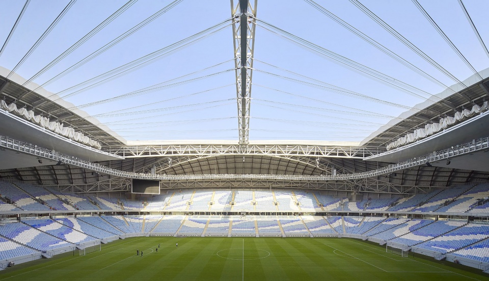 al janoub stadium in al wakrah by zaha hadid architects