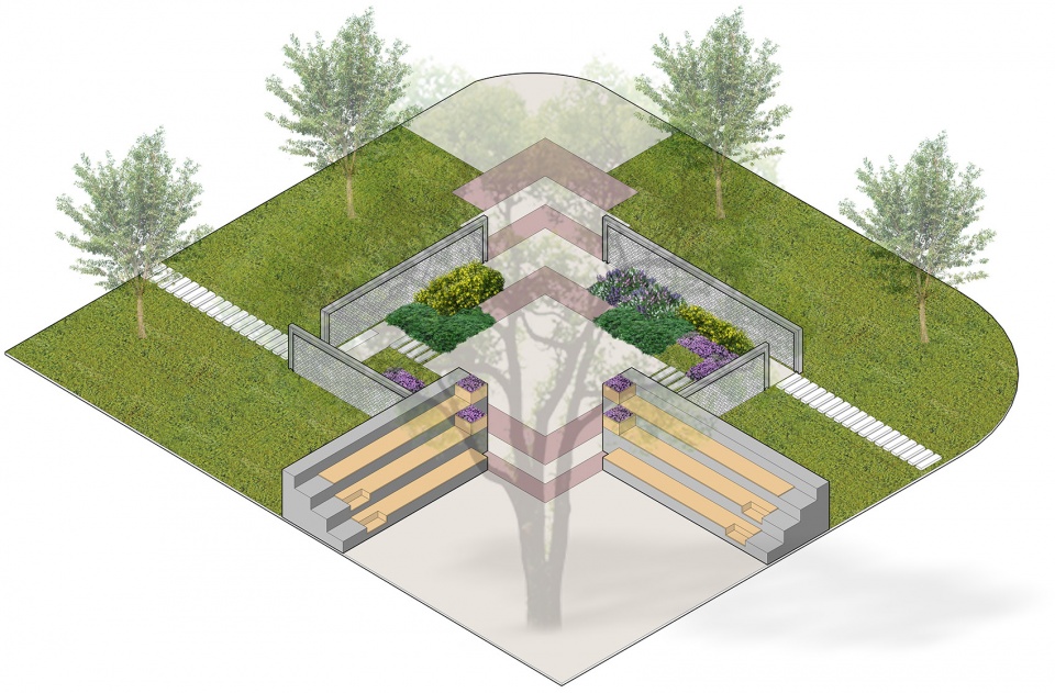 four squares landscape micro update of siping road campus of tongji university china by tjad