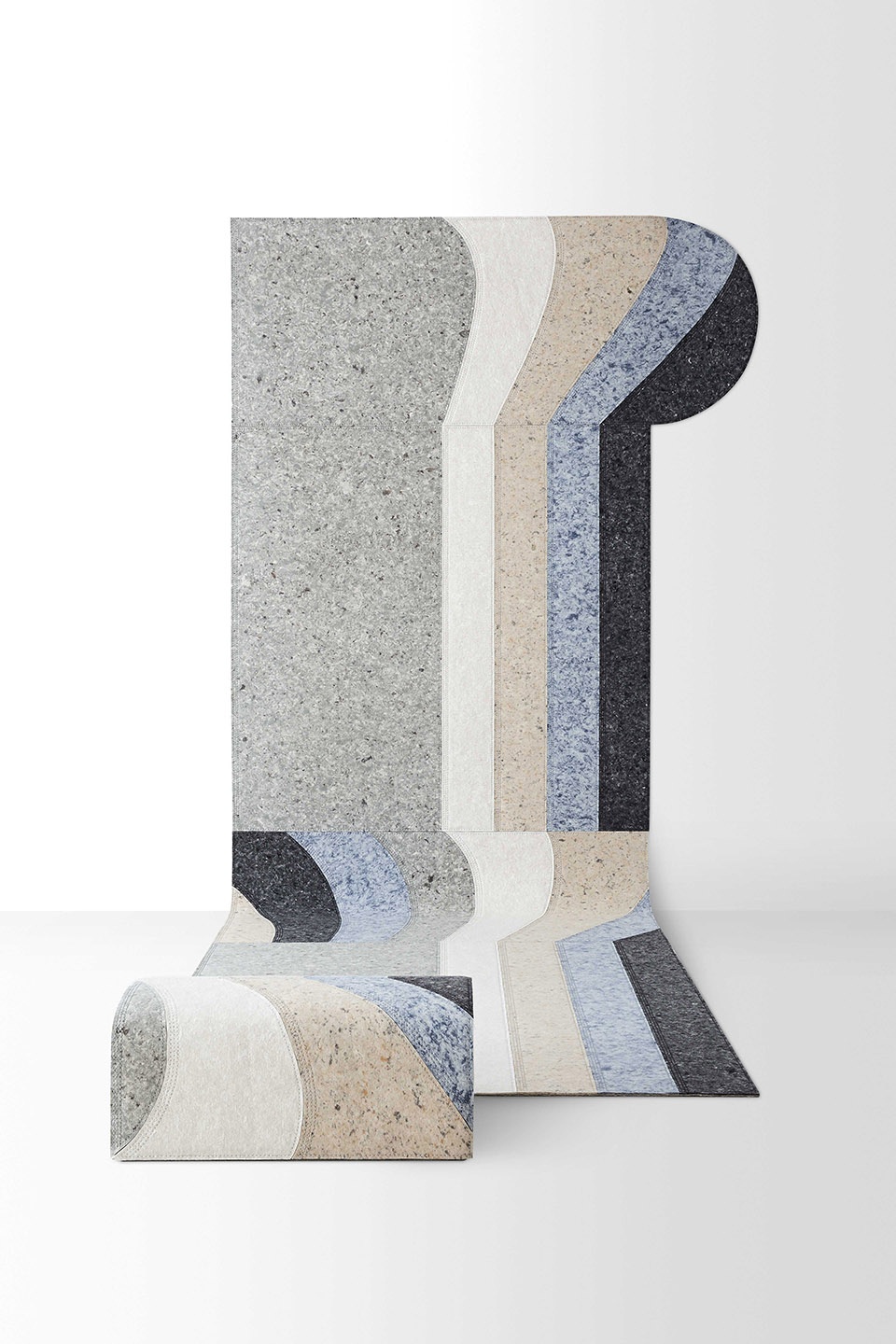 sustainable felt nuances by patricia urquiola for gan
