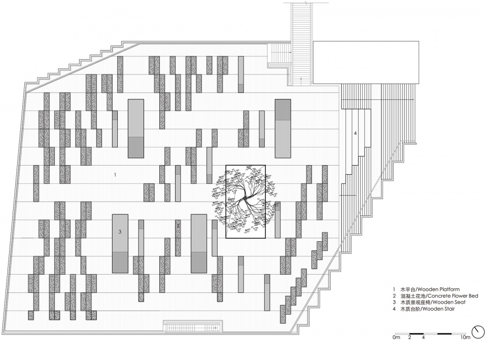 the planting terrace and the experience pavilion china by mozhao architects