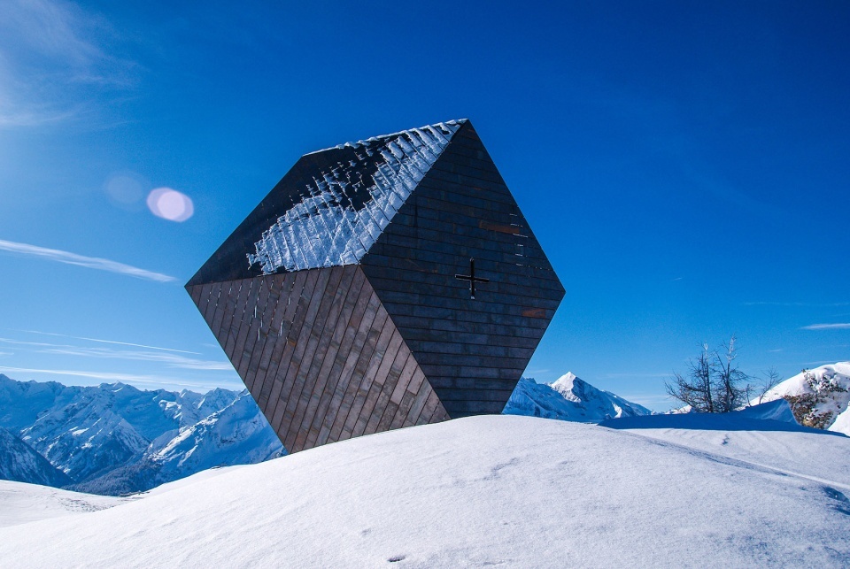 garnet chapel in penkenjoch by mario botta architetti 960x643