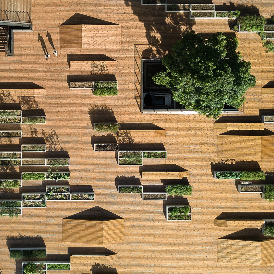 the planting terrace and the experience pavilion china by mozhao architects