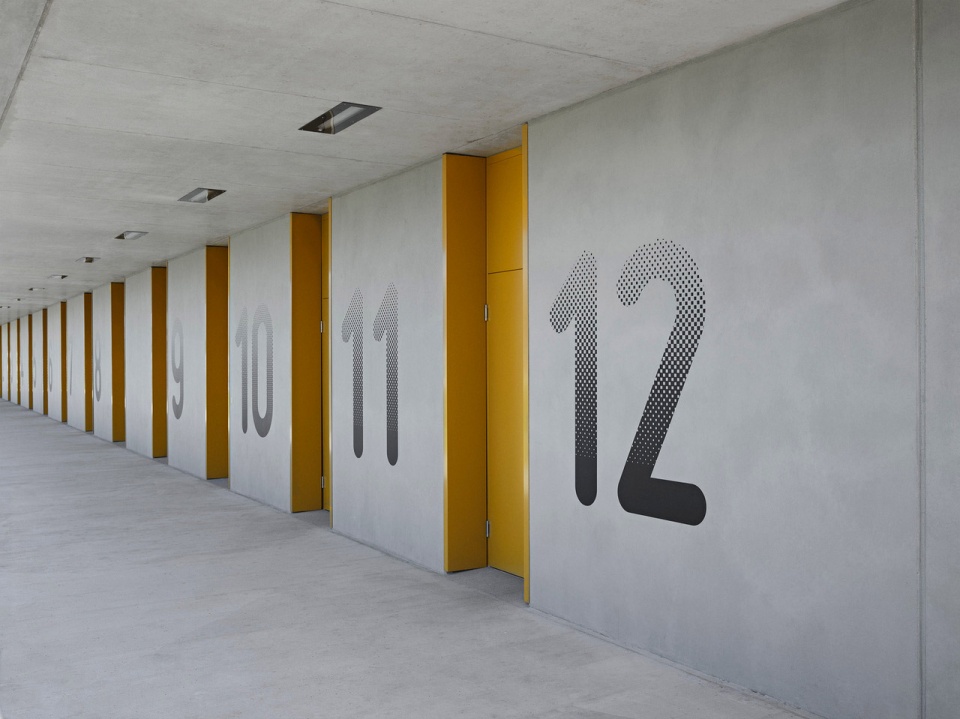 extension of vernier stadium changing rooms by stendardo menningen architectes