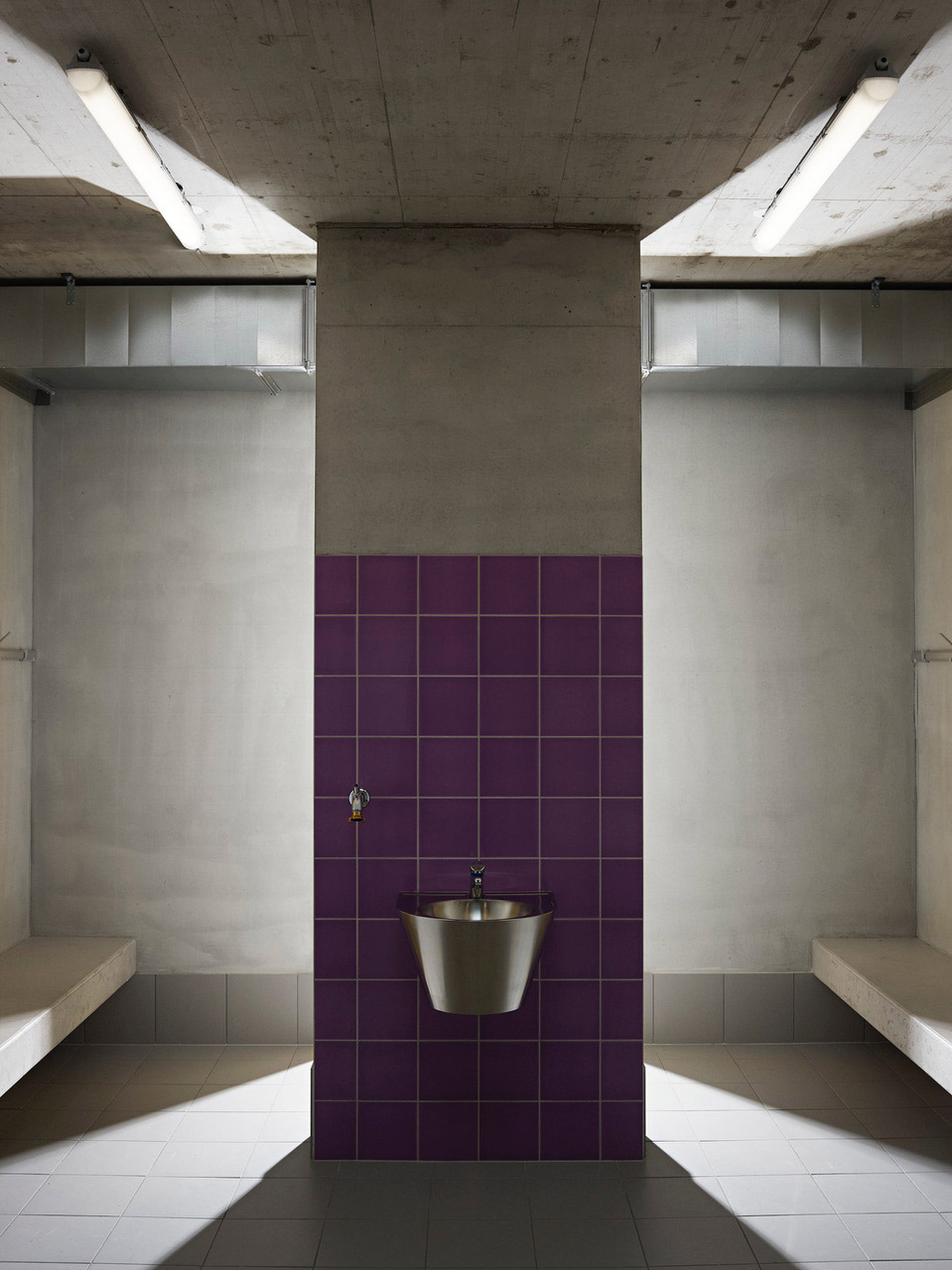 extension of vernier stadium changing rooms by stendardo menningen architectes