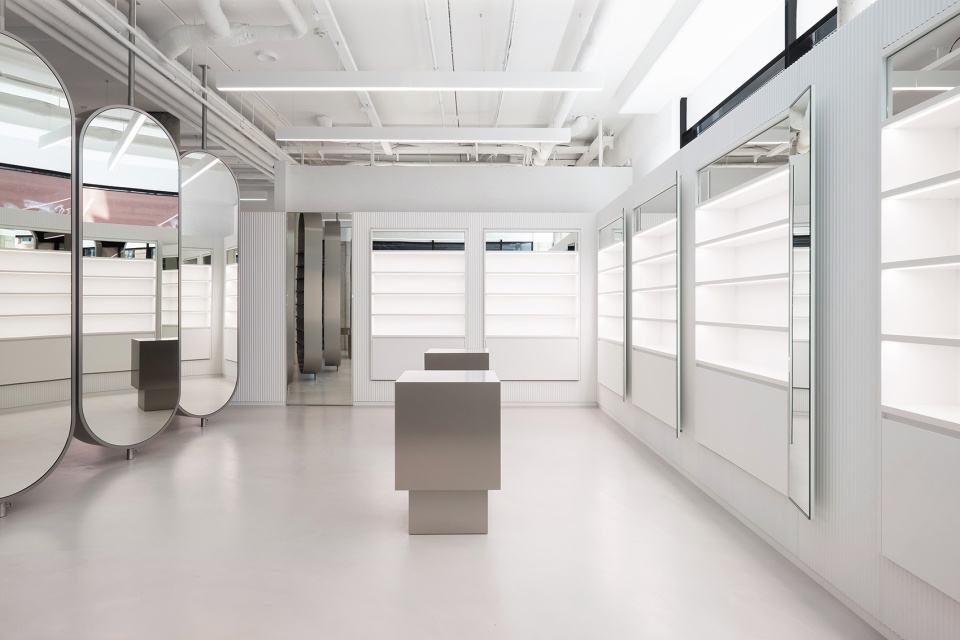 zalando beauty station by batek architekten