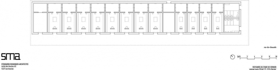 extension of vernier stadium changing rooms by stendardo menningen architectes
