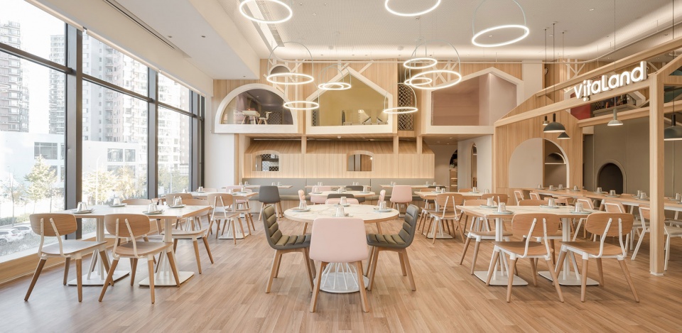 vitaland kid restaurant childrens treehouse park by golucci interior architects