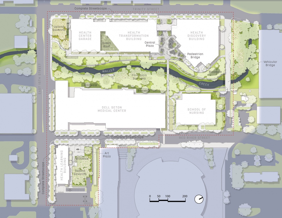 dell medical district landscape by sasaki