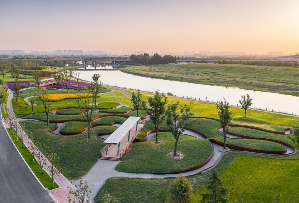 feng river wetland environmental design in xian china by gvl group